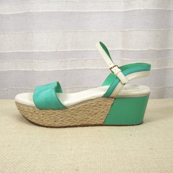 Cole Haan Arden Platform Espadrille Platform Sandal in Green Thumb - 6.5 - Picture 7 of 14